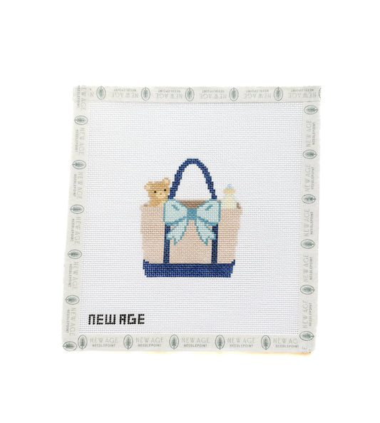Baby Boy Blue Tote Bag Canvas