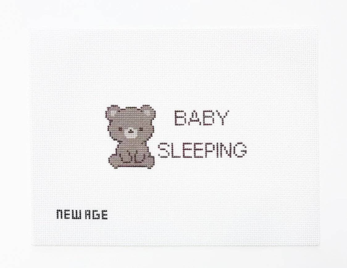 Baby Sleeping Bear Canvas