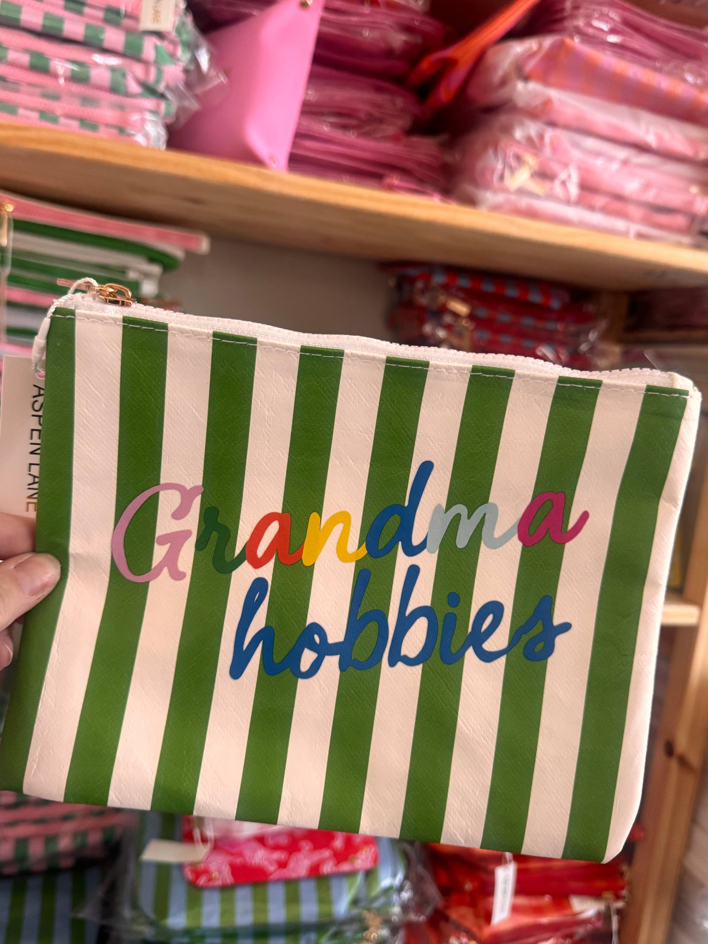 Grandma Hobby Needlepoint Project Bag | Small Tyvek GB x AL