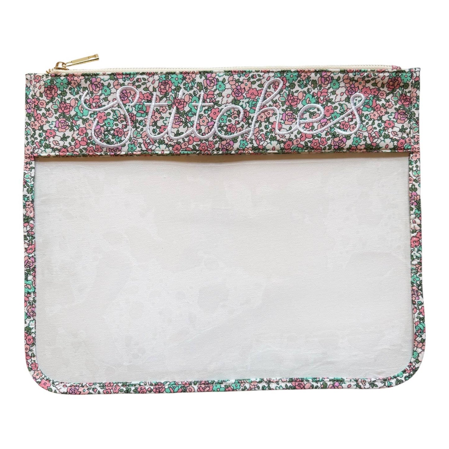 Stitches Floral Project Bag