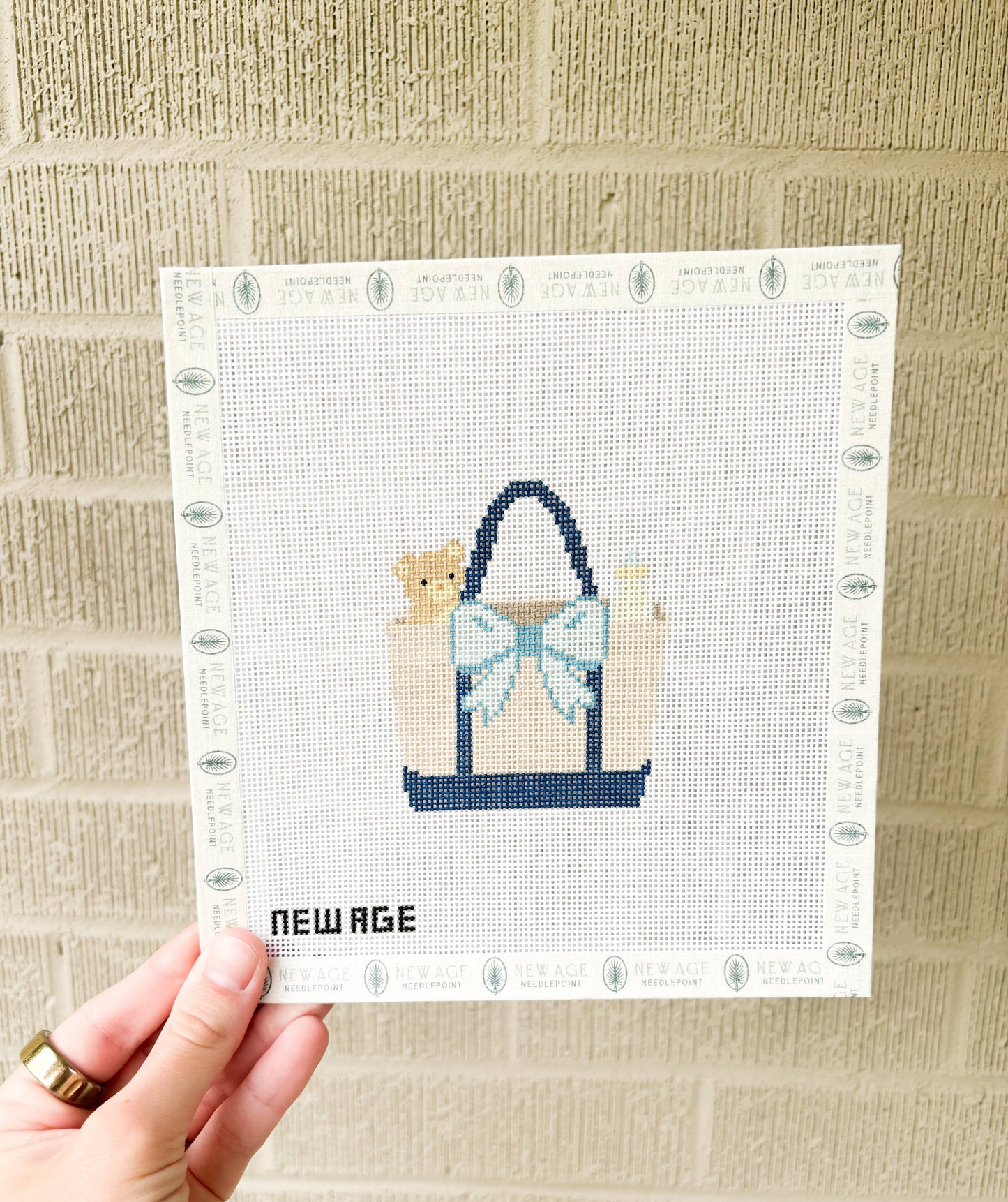 Baby Boy Blue Tote Bag Canvas