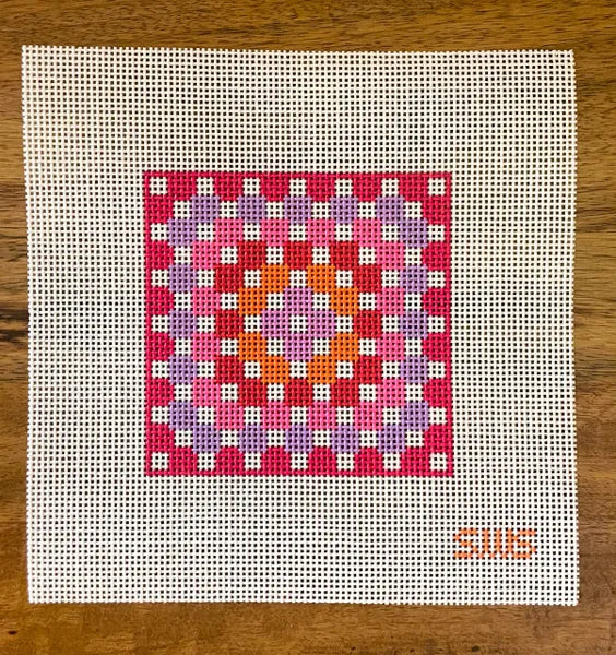 Pink/Purple Crochet Square