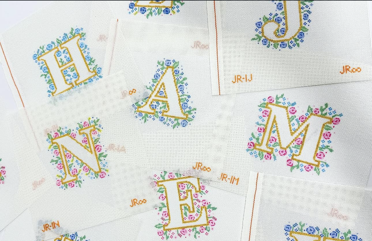 Floral Alphabet Letters