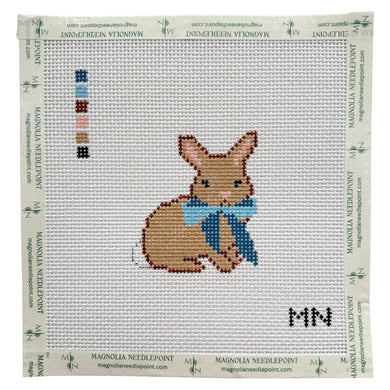 Blue Bow Bunny