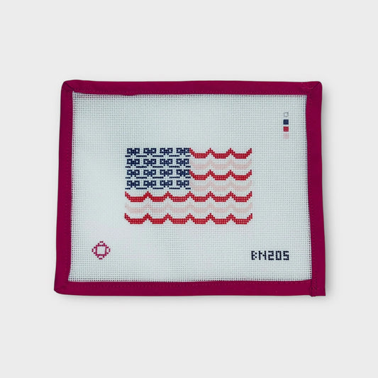 Bows & Scallop American Flag