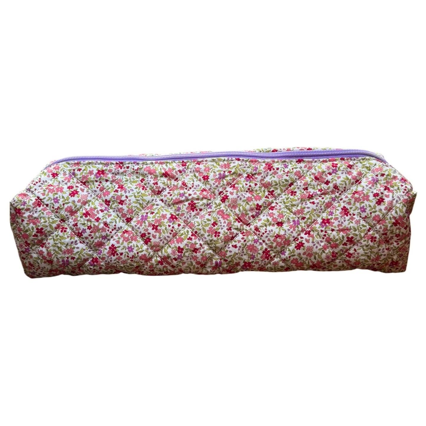 Purple & Pink Floral Roll-It-Up Bag