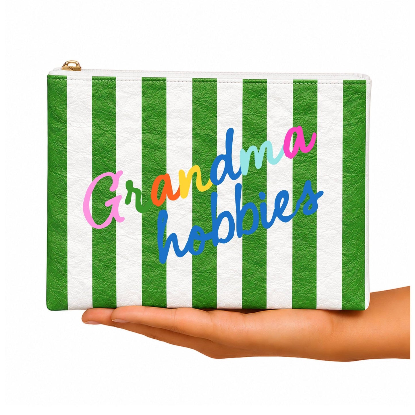 Grandma Hobby Needlepoint Project Bag | Small Tyvek GB x AL